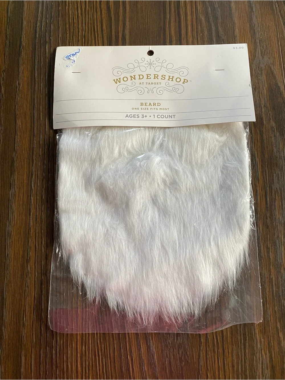 Wondershop White Faux Fur Beard Accessory